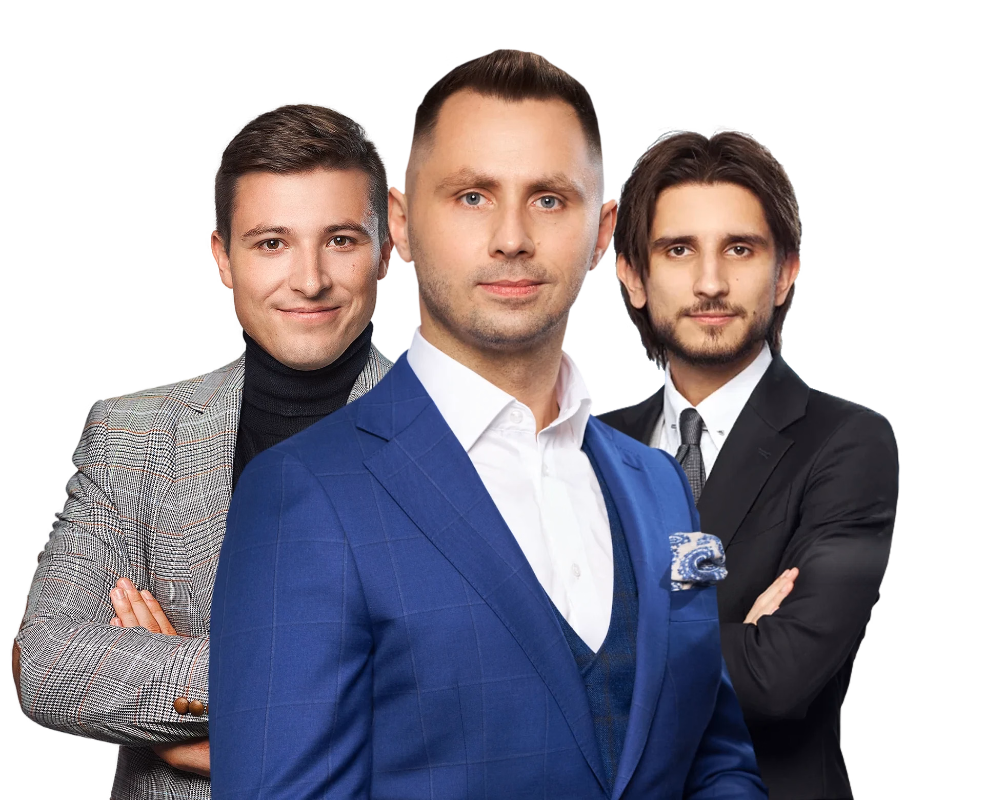 Zdzisław Bonalski z doradcami restrukturyzacyjnymi Tadeuszem Caputą i Maksymilianem Głodem